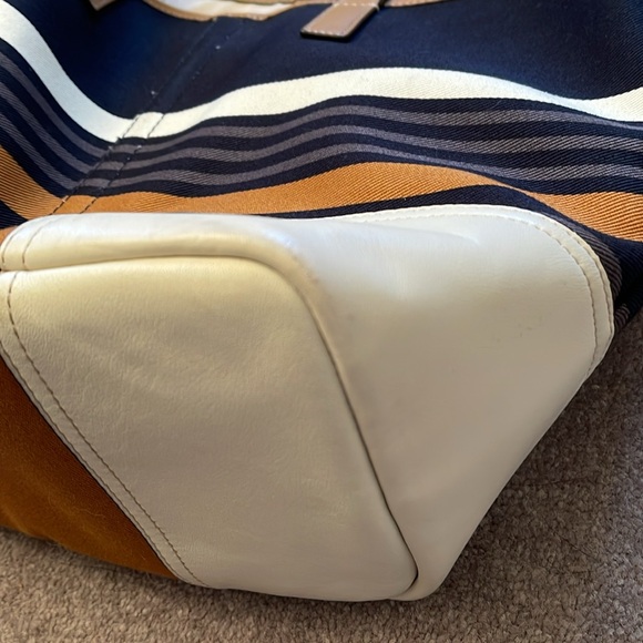 Hadley Multi Color Stripe Coach Bag - Picture 8 of 13